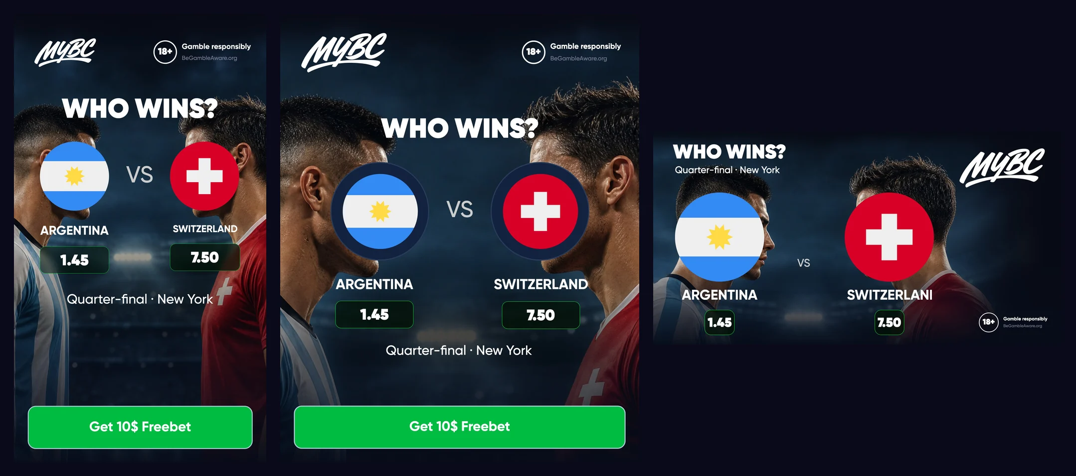 The same Automato ad rendered as a 9:16 story, a 4:5 feed post and a 1.91:1 landscape banner